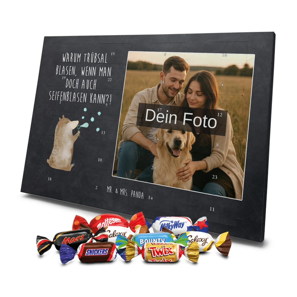 Personalisierter Schoko Foto Adventskalender Bär Seifenblasen Personalisierter Schoko Foto Adventskalender, Teddybär, Teddy, Bär, Seifenblasen Bär Lustig Sein Glücklich Traurig Happy