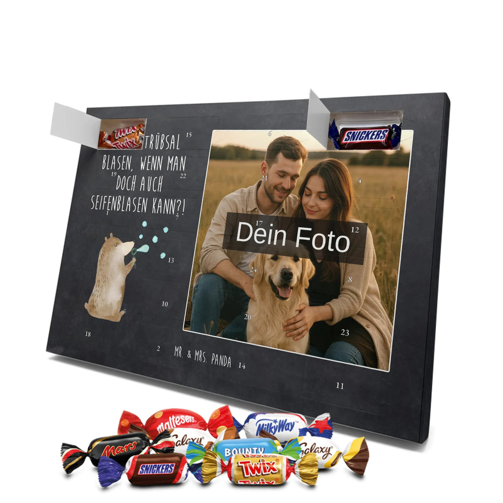 Personalisierter Schoko Foto Adventskalender Bär Seifenblasen Personalisierter Schoko Foto Adventskalender, Teddybär, Teddy, Bär, Seifenblasen Bär Lustig Sein Glücklich Traurig Happy