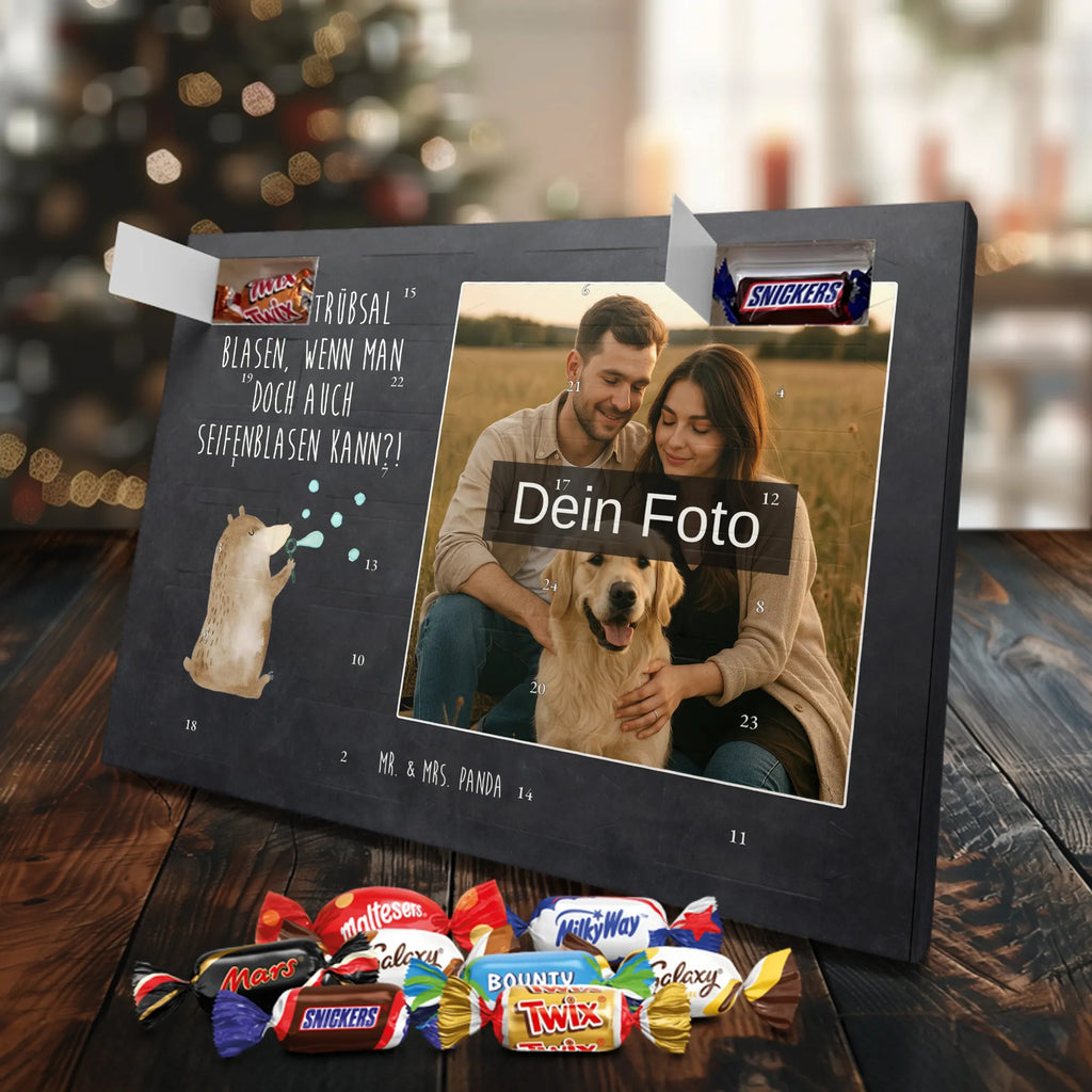 Personalisierter Schoko Foto Adventskalender Bär Seifenblasen Personalisierter Schoko Foto Adventskalender, Teddybär, Teddy, Bär, Seifenblasen Bär Lustig Sein Glücklich Traurig Happy