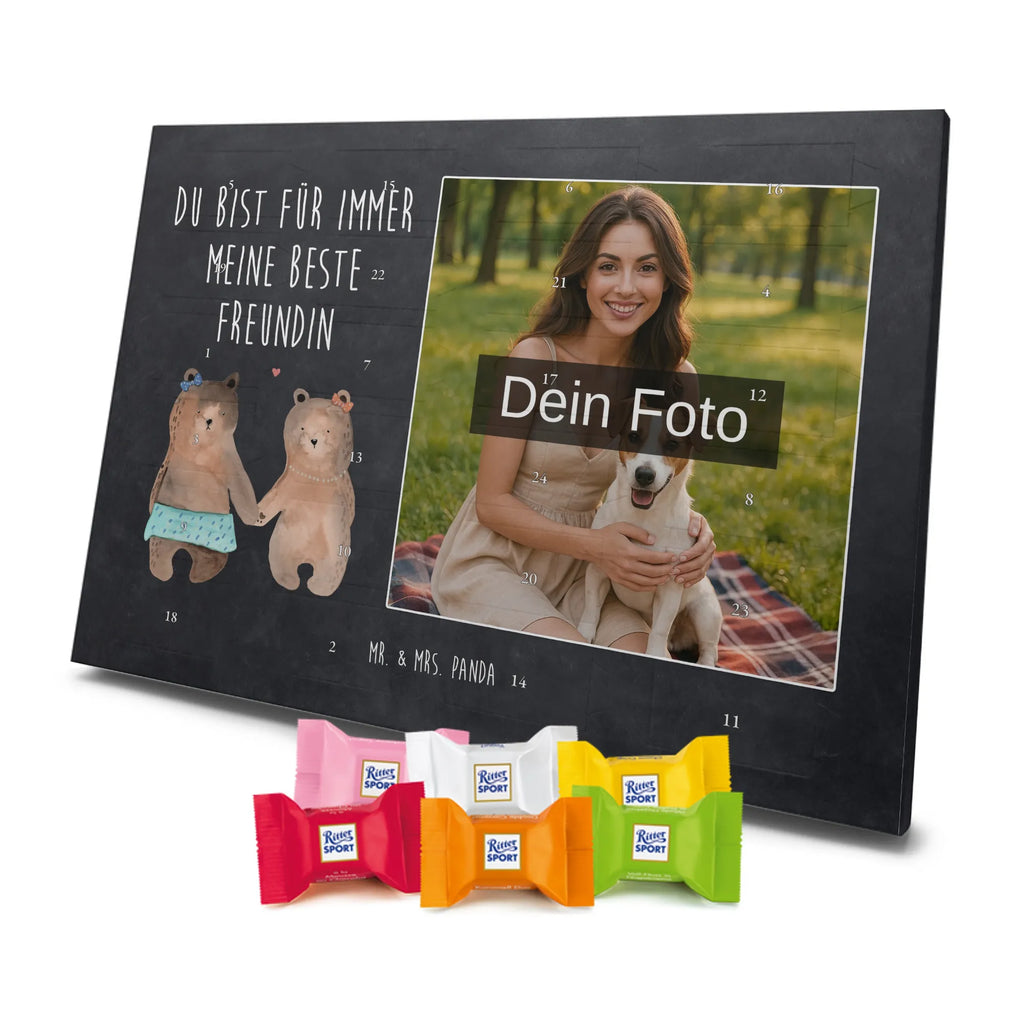  bear Girlfriend Personalisierter Schoko Foto Adventskalender, Teddybär, Teddy, Bär, Bär Freundin Beste Freund Liebe Liebesbeweis Verliebt Kumpel Kumpeliene