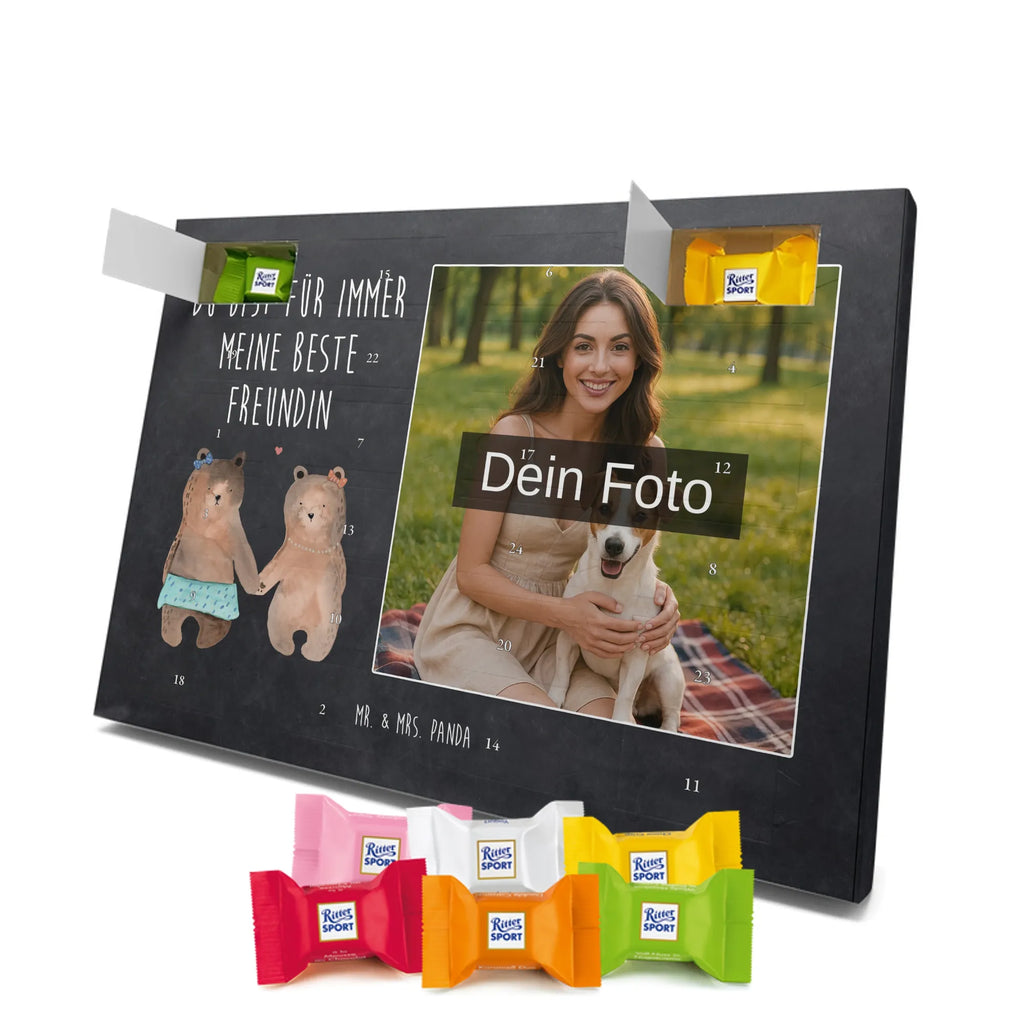  bear Girlfriend Personalisierter Schoko Foto Adventskalender, Teddybär, Teddy, Bär, Bär Freundin Beste Freund Liebe Liebesbeweis Verliebt Kumpel Kumpeliene