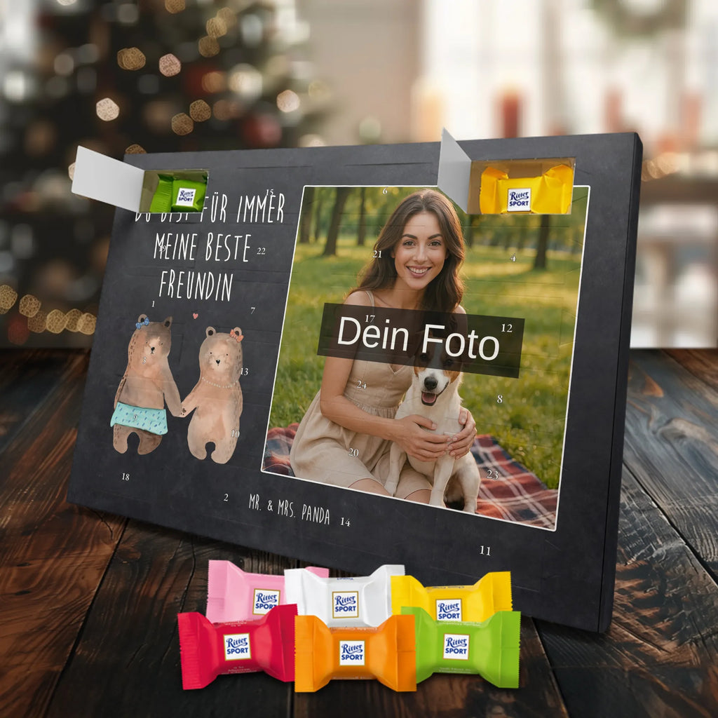  bear Girlfriend Personalisierter Schoko Foto Adventskalender, Teddybär, Teddy, Bär, Bär Freundin Beste Freund Liebe Liebesbeweis Verliebt Kumpel Kumpeliene