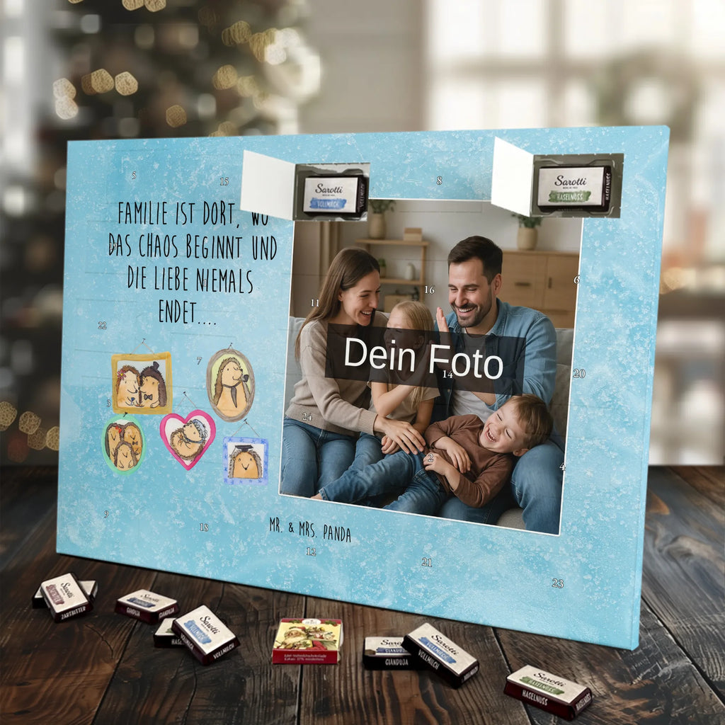 Personalisierter Schoko Foto Adventskalender Igel Familie Personalisierter Schoko Foto Adventskalender, Opa, Bruder, Familie, Muttertag, Schwester, Papa, Mama, Vatertag, Oma, Glück, Bilder, Igel, Liebe, Zusammenhalt
