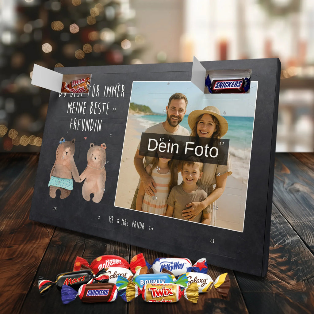  bear Girlfriend Personalisierter Schoko Foto Adventskalender, Teddybär, Teddy, Bär, Bär Freundin Beste Freund Liebe Liebesbeweis Verliebt Kumpel Kumpeliene