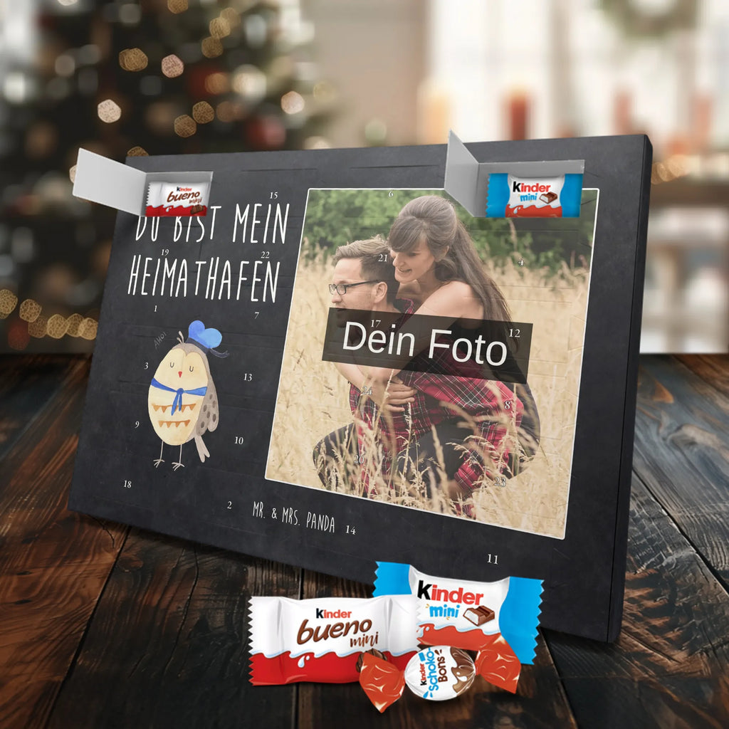 Personalisierter Schoko Foto Adventskalender Eule Matrose Personalisierter Schoko Foto Adventskalender, Eule, Ehe, Freundin, Eule Deko, Wortspiel Lustig, Seefahrer, Owl, Matrose, Hochzeitstag Geschenk, Heimathafen, Eule Spruch