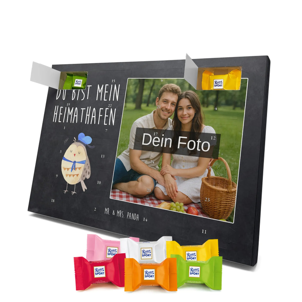 Personalisierter Schoko Foto Adventskalender Eule Matrose Personalisierter Schoko Foto Adventskalender, Eule, Ehe, Freundin, Eule Deko, Wortspiel Lustig, Seefahrer, Owl, Matrose, Hochzeitstag Geschenk, Heimathafen, Eule Spruch