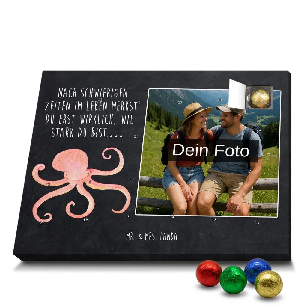 Personalisierter Schoko Foto Adventskalender Tintenfisch Personalisierter Schoko Foto Adventskalender, Gute Laune, Lustige Sprüche, Tiere, Tiermotive, Meer, Meerestier, Arme, Krake, Ozean, Wasser, Tintenfisch