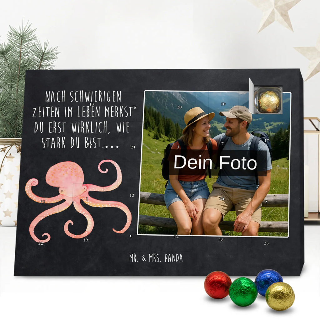 Personalisierter Schoko Foto Adventskalender Tintenfisch Personalisierter Schoko Foto Adventskalender, Gute Laune, Lustige Sprüche, Tiere, Tiermotive, Meer, Meerestier, Arme, Krake, Ozean, Wasser, Tintenfisch