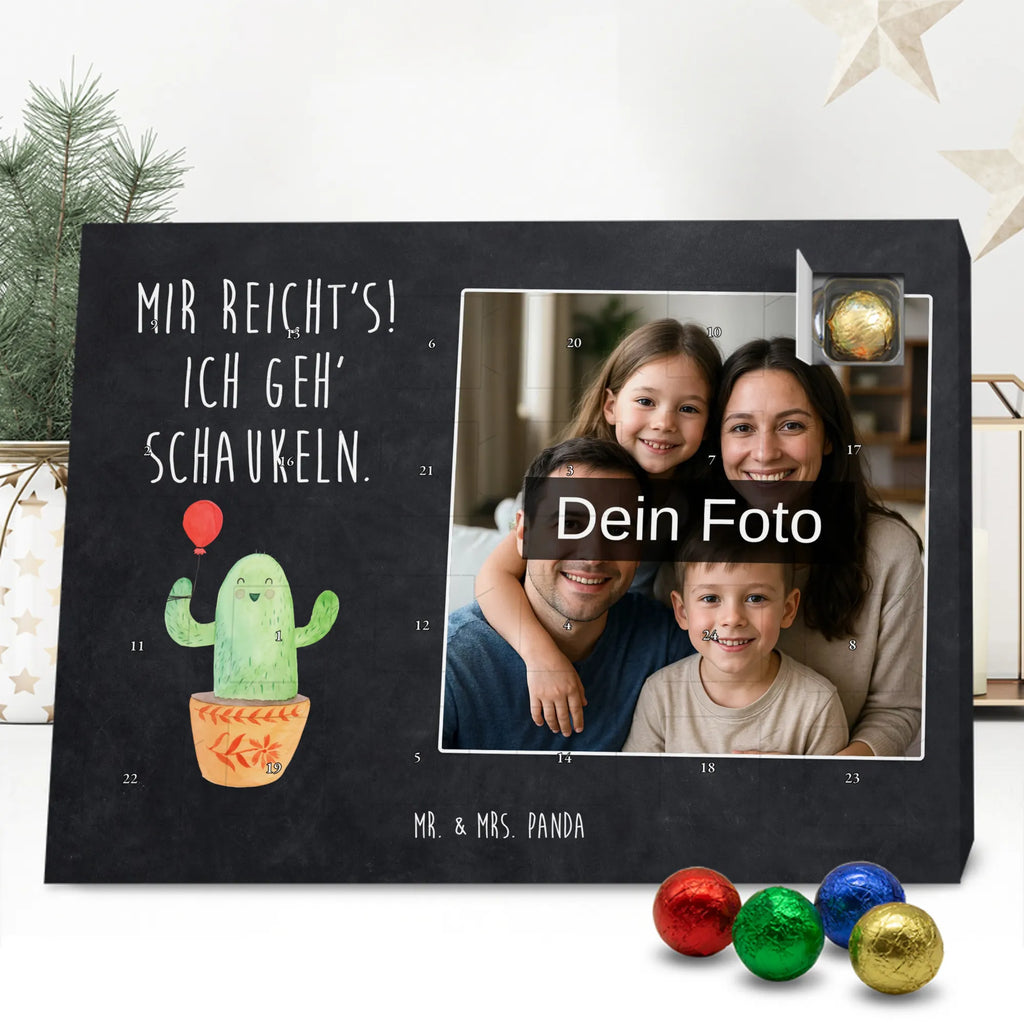  Kaktus balon Personalisierter Schoko Foto Adventskalender, Kakteen, Kaktus, Stress, Neustart, Büroalltag, Büro, Freude, Luftballon, Freund, Prüfung, Freundin, Ausbildung