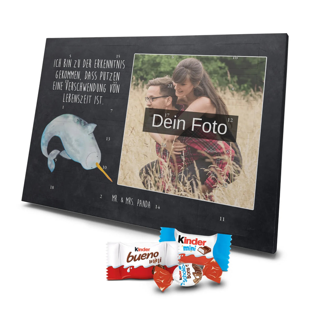 Personalisierter Schoko Foto Adventskalender Narwal Personalisierter Schoko Foto Adventskalender, Meerestiere, Urlaub, Meer, Narwal, Aufräumen, Putzen, Junggesellin, Wal, Kinderzimmer, Hausfrau
