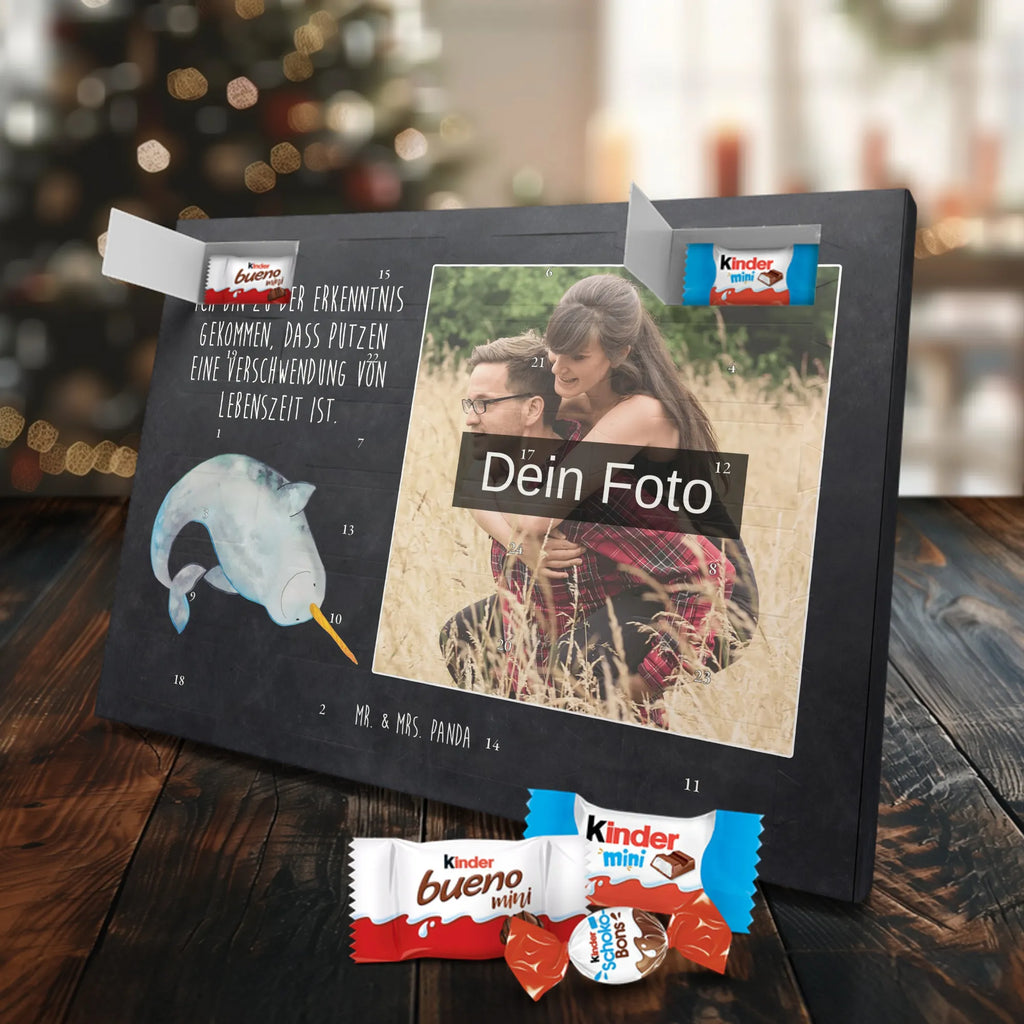 Personalisierter Schoko Foto Adventskalender Narwal Personalisierter Schoko Foto Adventskalender, Meerestiere, Urlaub, Meer, Narwal, Aufräumen, Putzen, Junggesellin, Wal, Kinderzimmer, Hausfrau