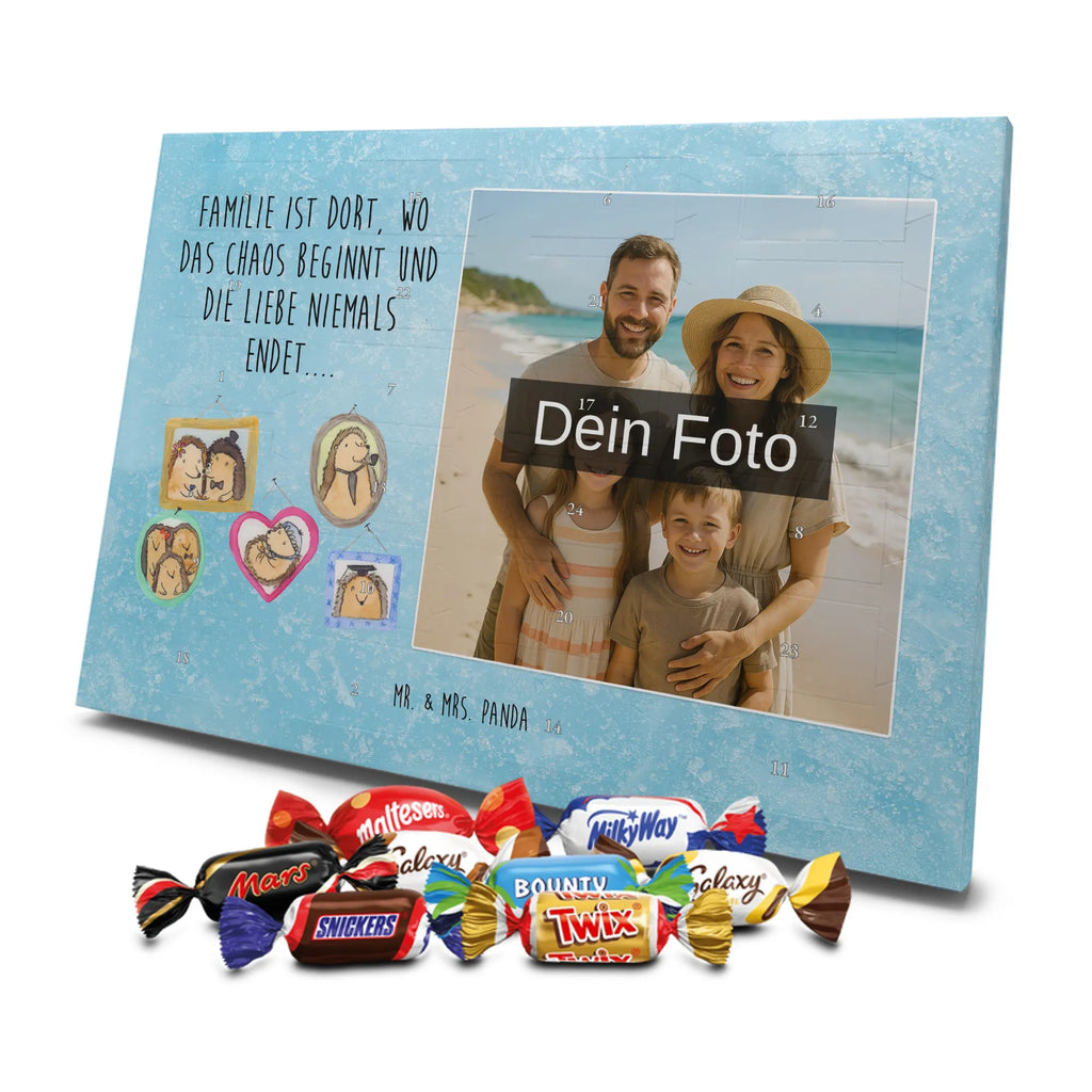Personalisierter Schoko Foto Adventskalender Igel Familie Personalisierter Schoko Foto Adventskalender, Opa, Bruder, Familie, Muttertag, Schwester, Papa, Mama, Vatertag, Oma, Glück, Bilder, Igel, Liebe, Zusammenhalt