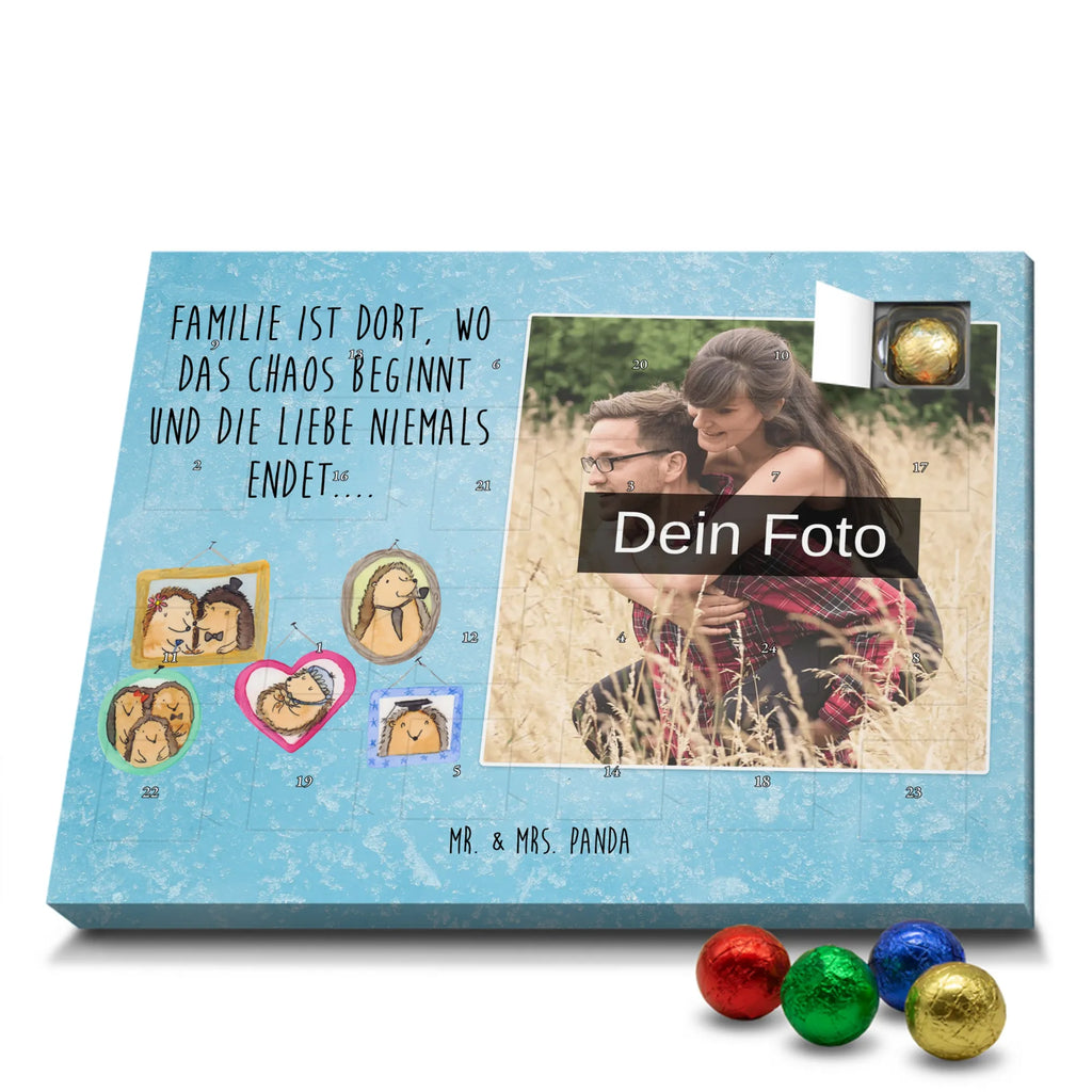 Personalisierter Schoko Foto Adventskalender Igel Familie Personalisierter Schoko Foto Adventskalender, Opa, Bruder, Familie, Muttertag, Schwester, Papa, Mama, Vatertag, Oma, Glück, Bilder, Igel, Liebe, Zusammenhalt