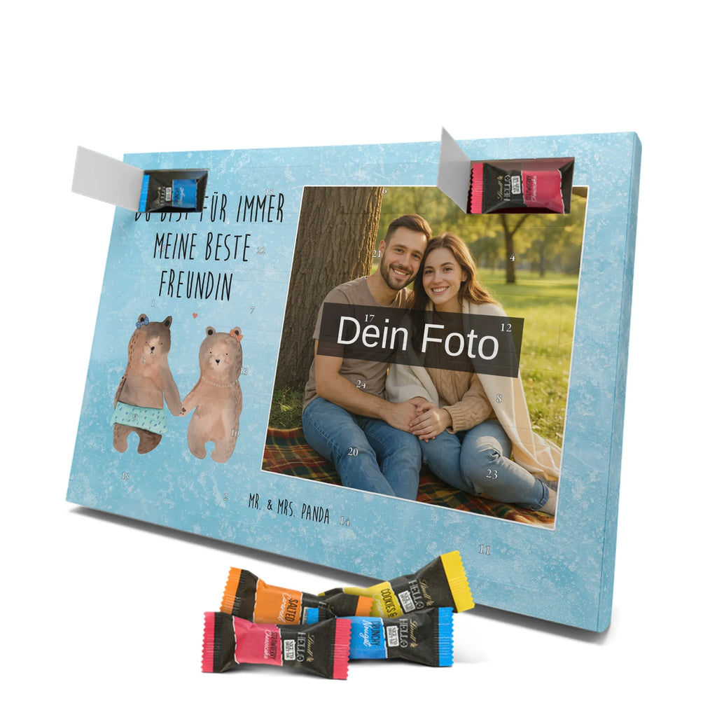  bear Girlfriend Personalisierter Schoko Foto Adventskalender, Teddybär, Teddy, Bär, Bär Freundin Beste Freund Liebe Liebesbeweis Verliebt Kumpel Kumpeliene