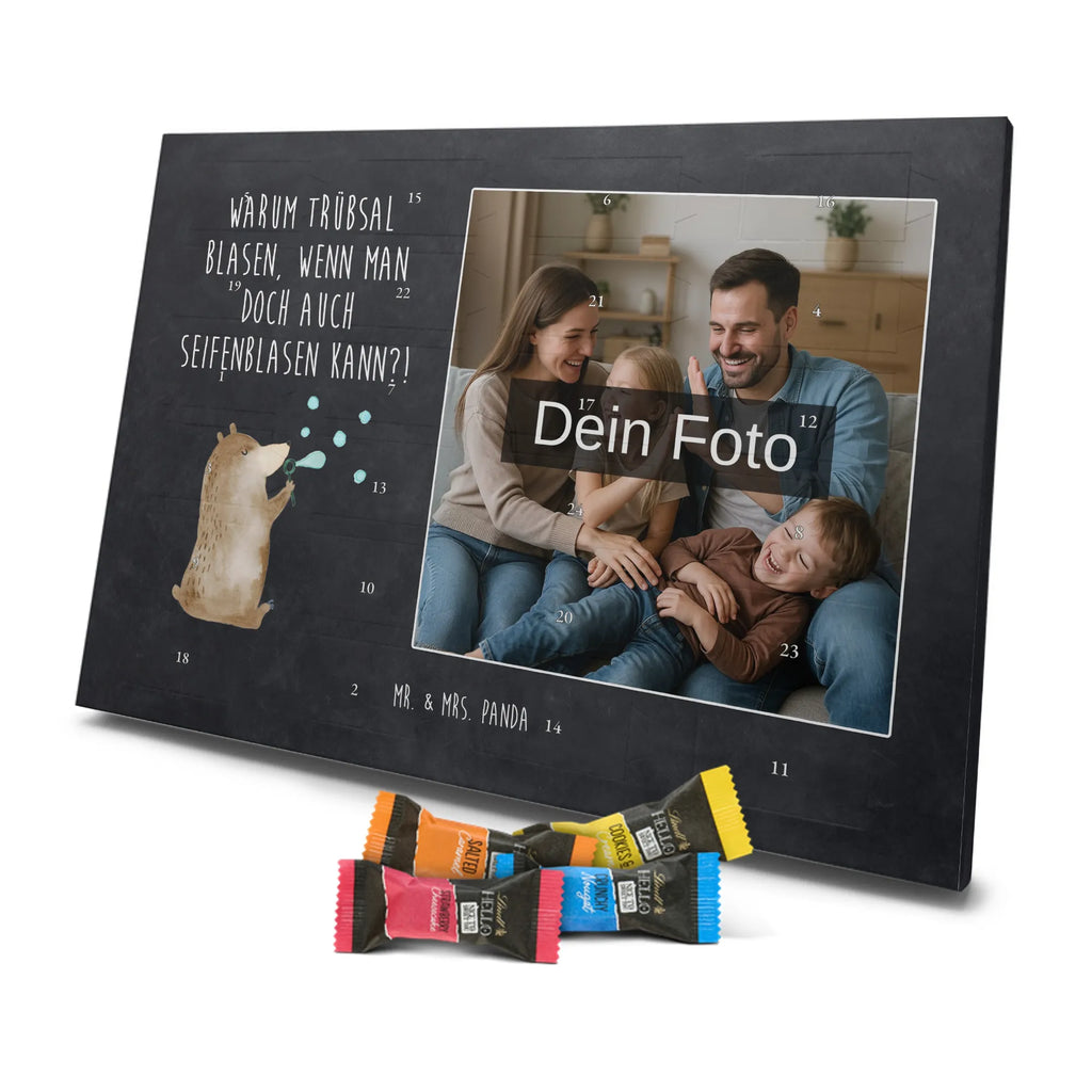 Personalisierter Schoko Foto Adventskalender Bär Seifenblasen Personalisierter Schoko Foto Adventskalender, Teddybär, Teddy, Bär, Seifenblasen Bär Lustig Sein Glücklich Traurig Happy