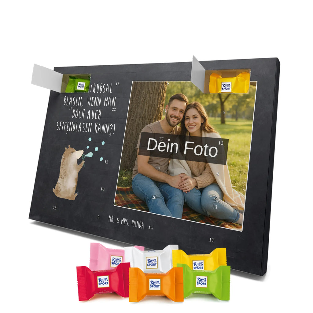 Personalisierter Schoko Foto Adventskalender Bär Seifenblasen Personalisierter Schoko Foto Adventskalender, Teddybär, Teddy, Bär, Seifenblasen Bär Lustig Sein Glücklich Traurig Happy