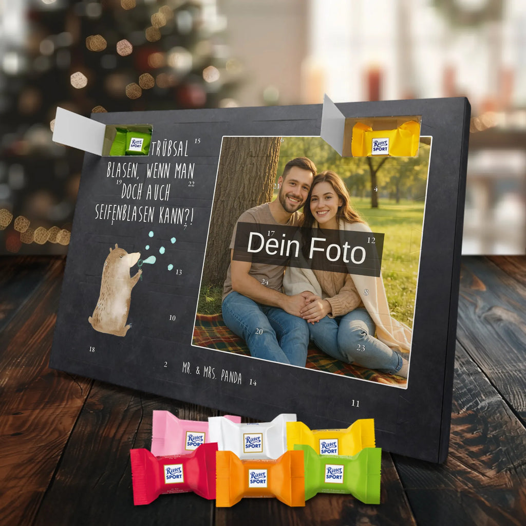 Personalisierter Schoko Foto Adventskalender Bär Seifenblasen Personalisierter Schoko Foto Adventskalender, Teddybär, Teddy, Bär, Seifenblasen Bär Lustig Sein Glücklich Traurig Happy