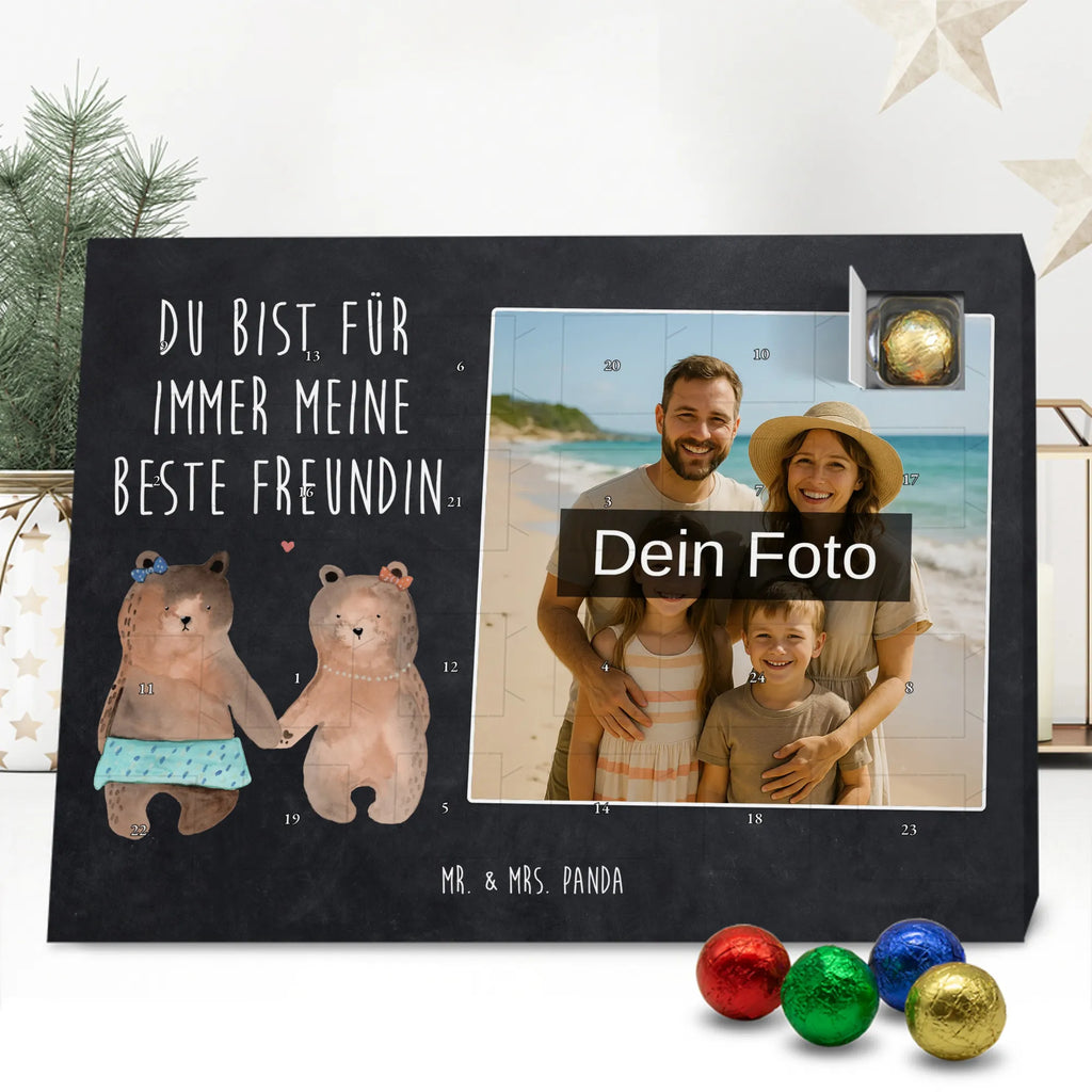  bear Girlfriend Personalisierter Schoko Foto Adventskalender, Teddybär, Teddy, Bär, Bär Freundin Beste Freund Liebe Liebesbeweis Verliebt Kumpel Kumpeliene