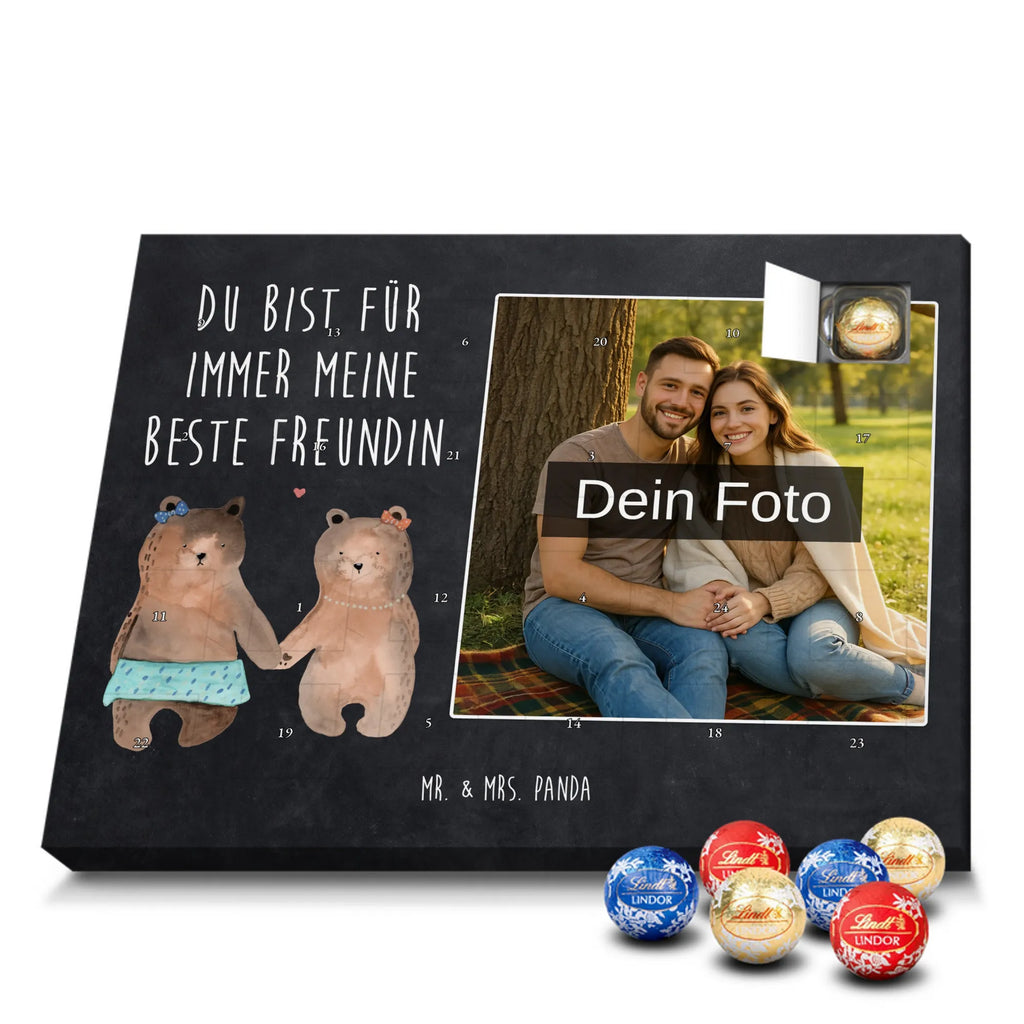  bear Girlfriend Personalisierter Schoko Foto Adventskalender, Teddybär, Teddy, Bär, Bär Freundin Beste Freund Liebe Liebesbeweis Verliebt Kumpel Kumpeliene