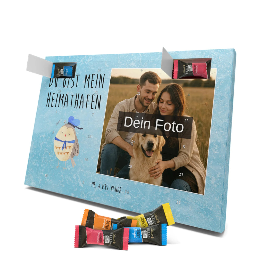 Personalisierter Schoko Foto Adventskalender Eule Matrose Personalisierter Schoko Foto Adventskalender, Eule, Ehe, Freundin, Eule Deko, Wortspiel Lustig, Seefahrer, Owl, Matrose, Hochzeitstag Geschenk, Heimathafen, Eule Spruch