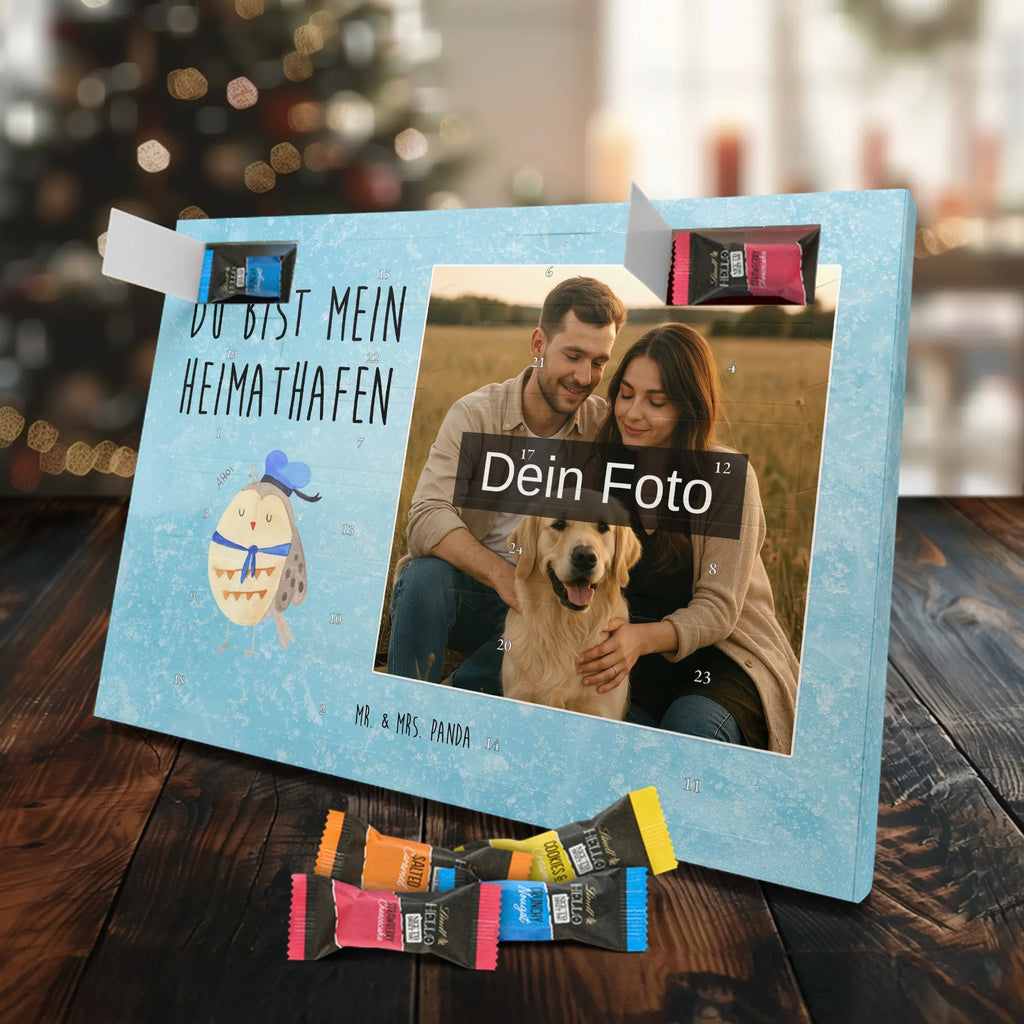 Personalisierter Schoko Foto Adventskalender Eule Matrose Personalisierter Schoko Foto Adventskalender, Eule, Ehe, Freundin, Eule Deko, Wortspiel Lustig, Seefahrer, Owl, Matrose, Hochzeitstag Geschenk, Heimathafen, Eule Spruch