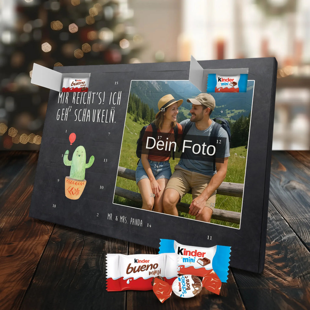  Kaktus balon Personalisierter Schoko Foto Adventskalender, Kakteen, Kaktus, Stress, Neustart, Büroalltag, Büro, Freude, Luftballon, Freund, Prüfung, Freundin, Ausbildung