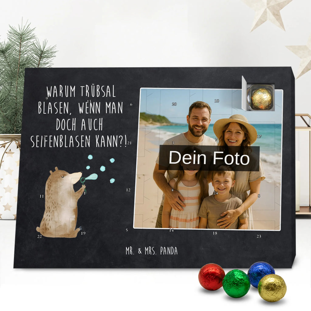 Personalisierter Schoko Foto Adventskalender Bär Seifenblasen Personalisierter Schoko Foto Adventskalender, Teddybär, Teddy, Bär, Seifenblasen Bär Lustig Sein Glücklich Traurig Happy