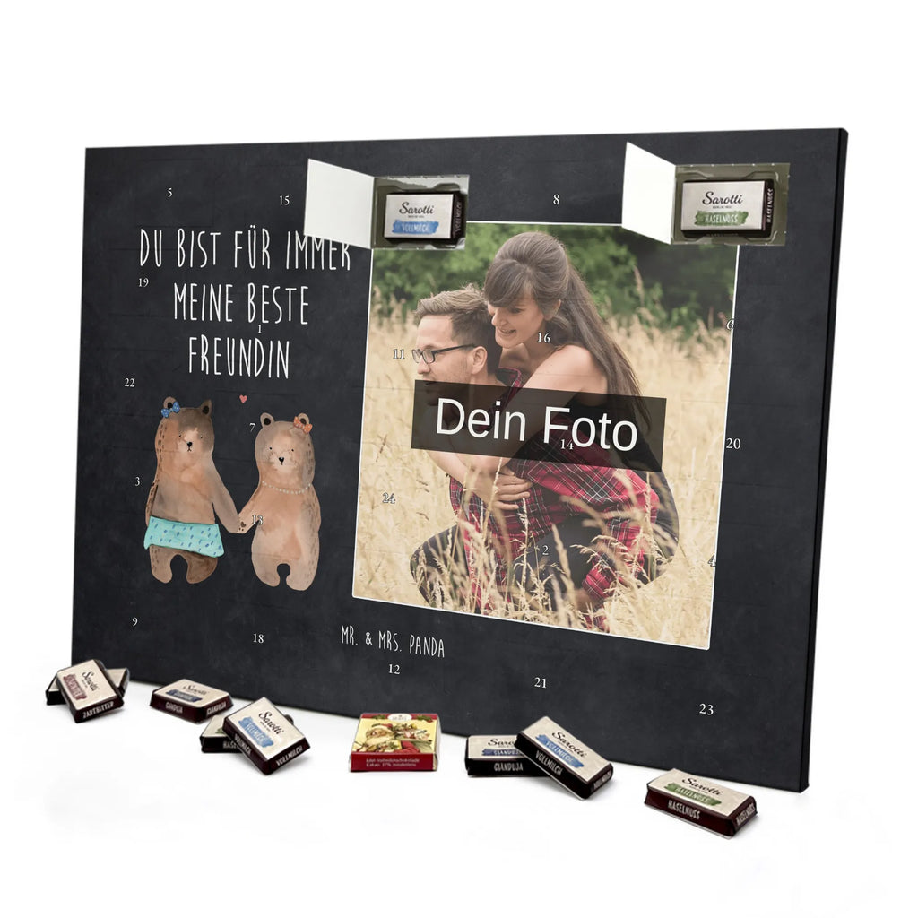  bear Girlfriend Personalisierter Schoko Foto Adventskalender, Teddybär, Teddy, Bär, Bär Freundin Beste Freund Liebe Liebesbeweis Verliebt Kumpel Kumpeliene