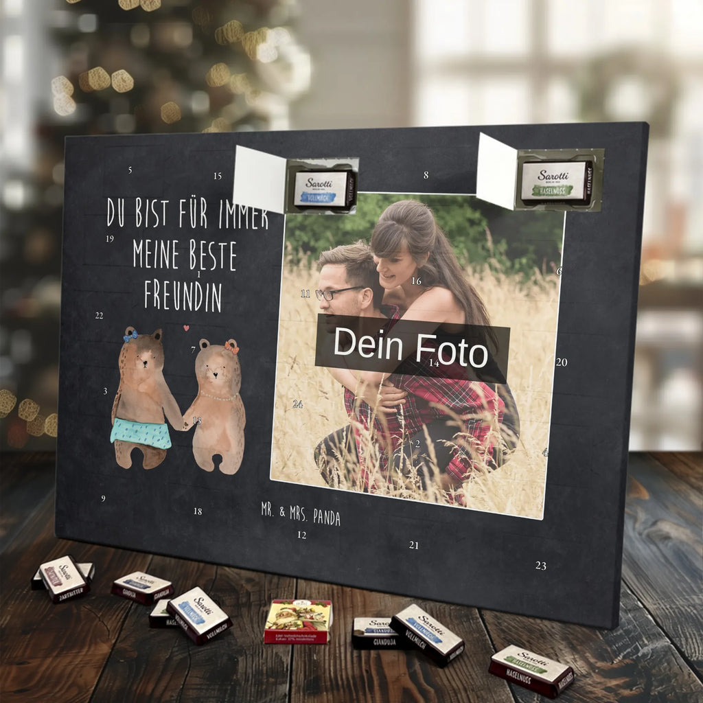 bear Girlfriend Personalisierter Schoko Foto Adventskalender, Teddybär, Teddy, Bär, Bär Freundin Beste Freund Liebe Liebesbeweis Verliebt Kumpel Kumpeliene