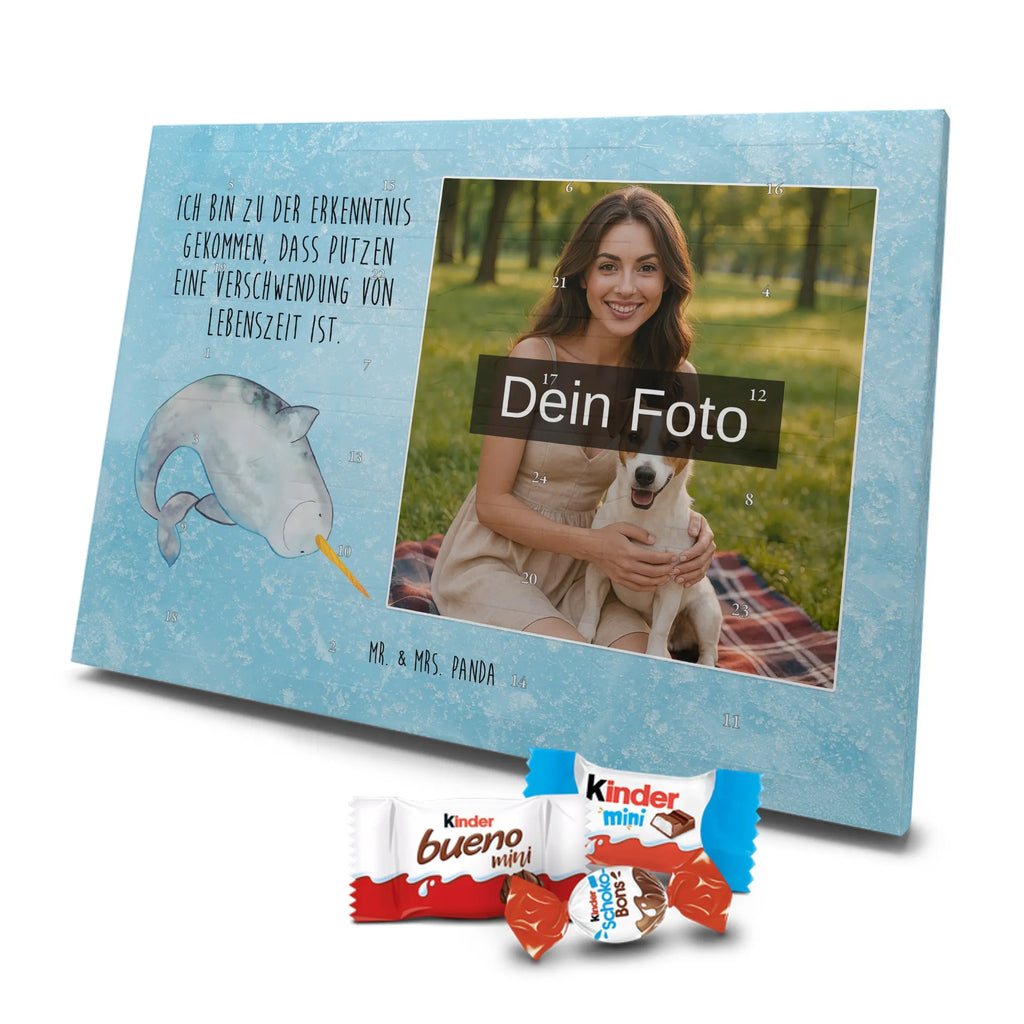 Personalisierter Schoko Foto Adventskalender Narwal Personalisierter Schoko Foto Adventskalender, Meerestiere, Urlaub, Meer, Narwal, Aufräumen, Putzen, Junggesellin, Wal, Kinderzimmer, Hausfrau