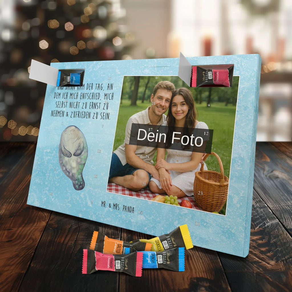 Personalisierter Schoko Foto Adventskalender Seekuh Happy Personalisierter Schoko Foto Adventskalender, Meerestiere, Urlaub, Meer, Liebeskummer, Achtsamkeit, Neustart, Seekühe, Respekt, Selbstliebe, Neuanfang, Seekuh, Freundin, Zufrieden