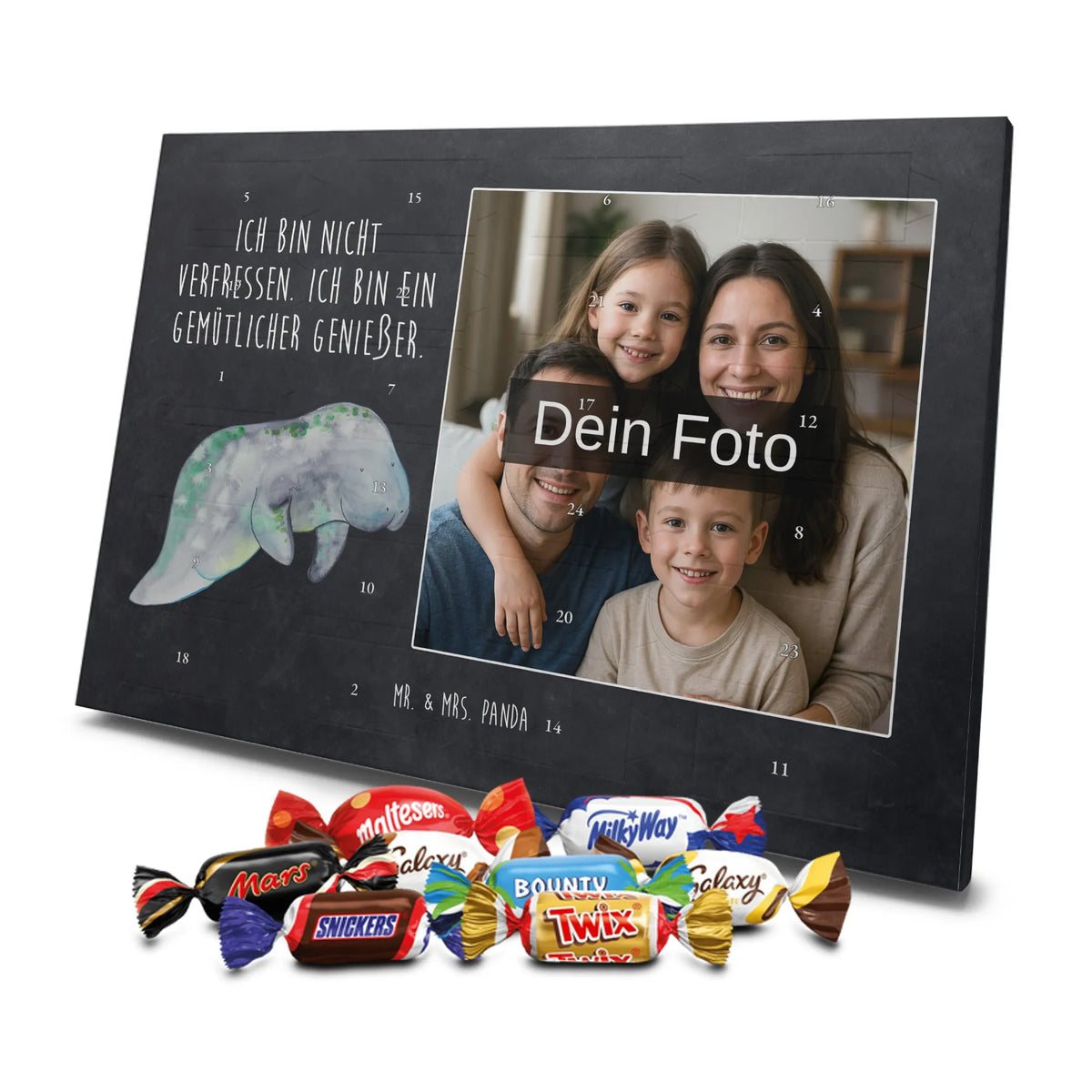 Personalisierter Schoko Foto Adventskalender Seekuh Chillen|p:1981691|h:dccf995686c8611292de35a7b1833706