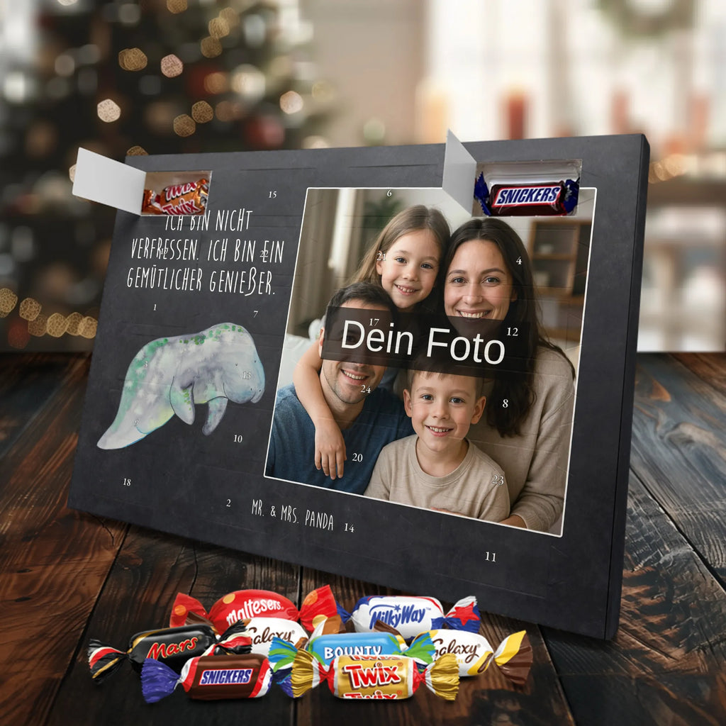 Personalisierter Schoko Foto Adventskalender Seekuh Chillen Personalisierter Schoko Foto Adventskalender, Meerestiere, Urlaub, Meer, Seekühe, Seekuh, Abnehmen, Diät, Zucker, Süßigkeiten, Diätwahn, Essen