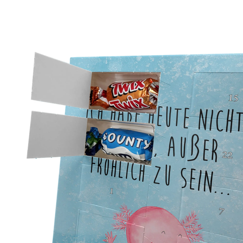 Personalisierter Schoko Foto Adventskalender Axolotl Hurra Personalisierter Schoko Foto Adventskalender, Molch, Axolotl, Lurche, Axolot, Schwanzlurch, Fröhlich, Spaß, Motivation, Freude, Zufriedenheit, Lurch