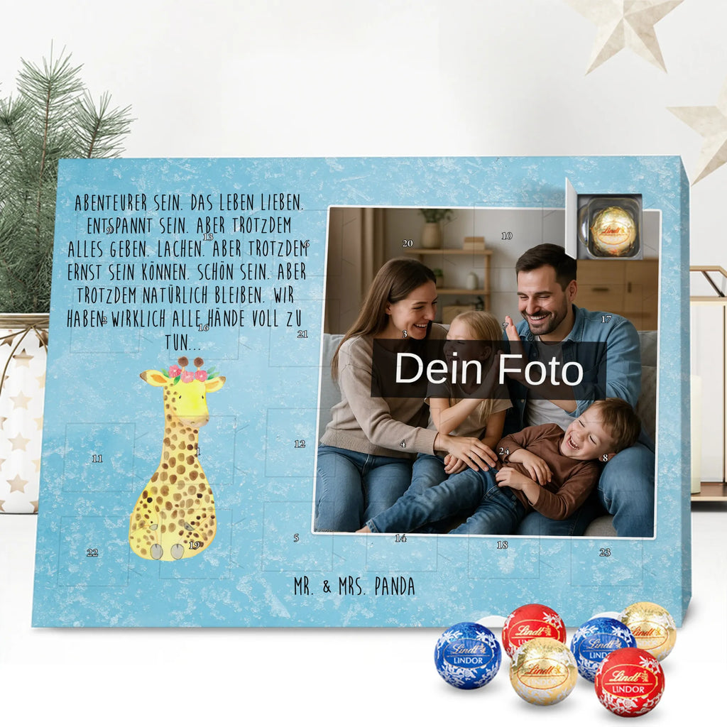  żyrafa Wieniec kwiatów Personalisierter Schoko Foto Adventskalender, Afrika, Wildtiere, Giraffe, Blumenkranz, Abenteurer, Selbstliebe, Freundin