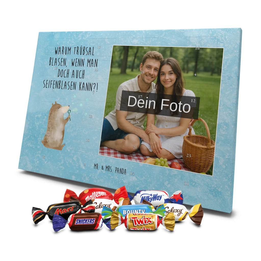 Personalisierter Schoko Foto Adventskalender Bär Seifenblasen Personalisierter Schoko Foto Adventskalender, Teddybär, Teddy, Bär, Seifenblasen Bär Lustig Sein Glücklich Traurig Happy