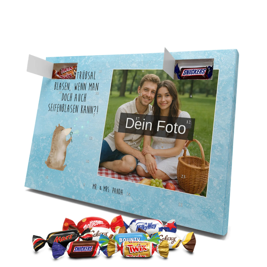 Personalisierter Schoko Foto Adventskalender Bär Seifenblasen Personalisierter Schoko Foto Adventskalender, Teddybär, Teddy, Bär, Seifenblasen Bär Lustig Sein Glücklich Traurig Happy