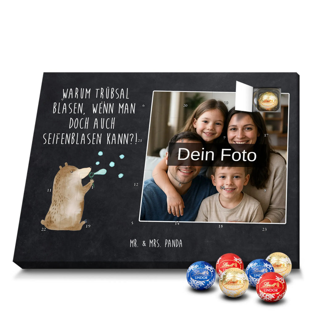 Personalisierter Schoko Foto Adventskalender Bär Seifenblasen Personalisierter Schoko Foto Adventskalender, Teddybär, Teddy, Bär, Seifenblasen Bär Lustig Sein Glücklich Traurig Happy