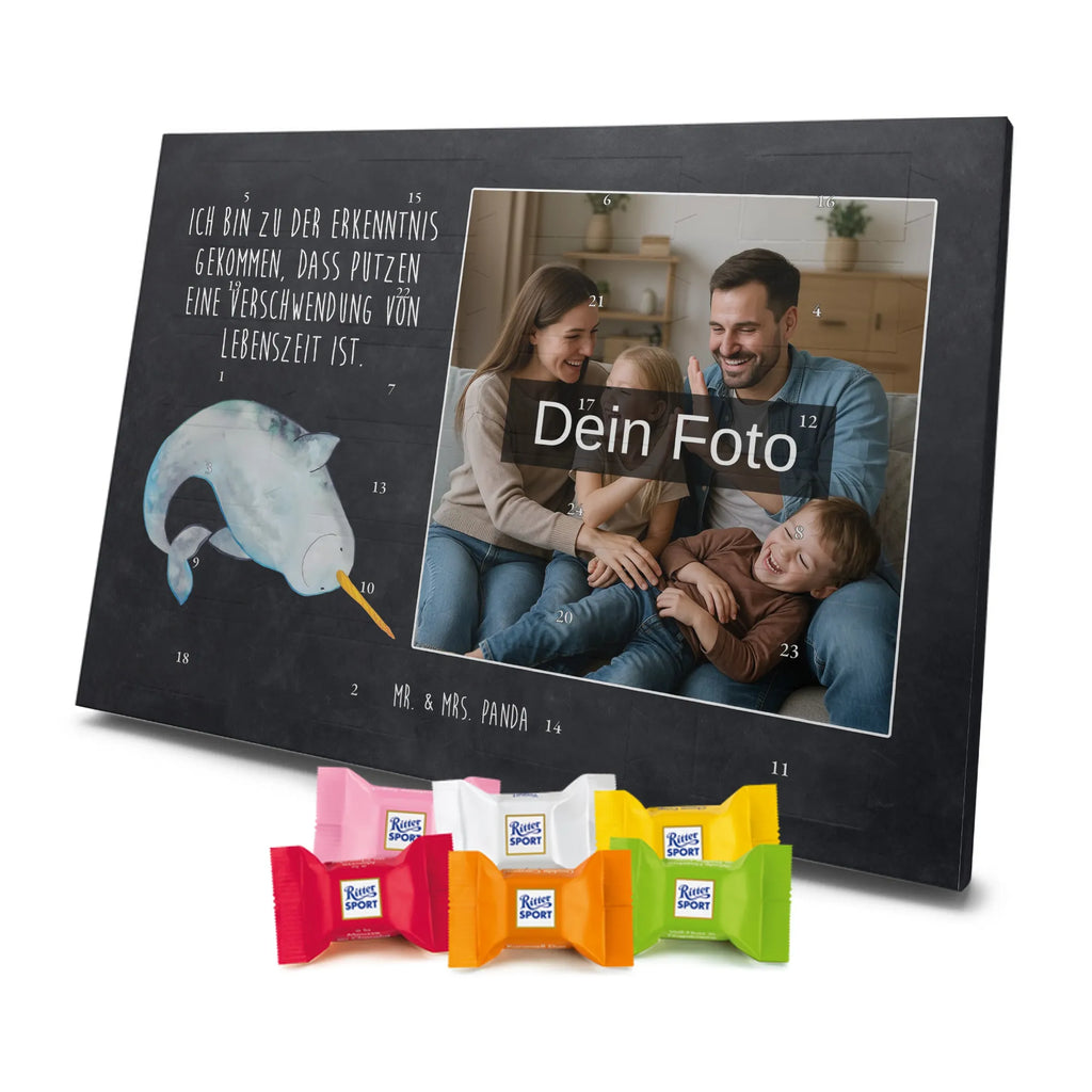 Personalisierter Schoko Foto Adventskalender Narwal Personalisierter Schoko Foto Adventskalender, Meerestiere, Urlaub, Meer, Narwal, Aufräumen, Putzen, Junggesellin, Wal, Kinderzimmer, Hausfrau