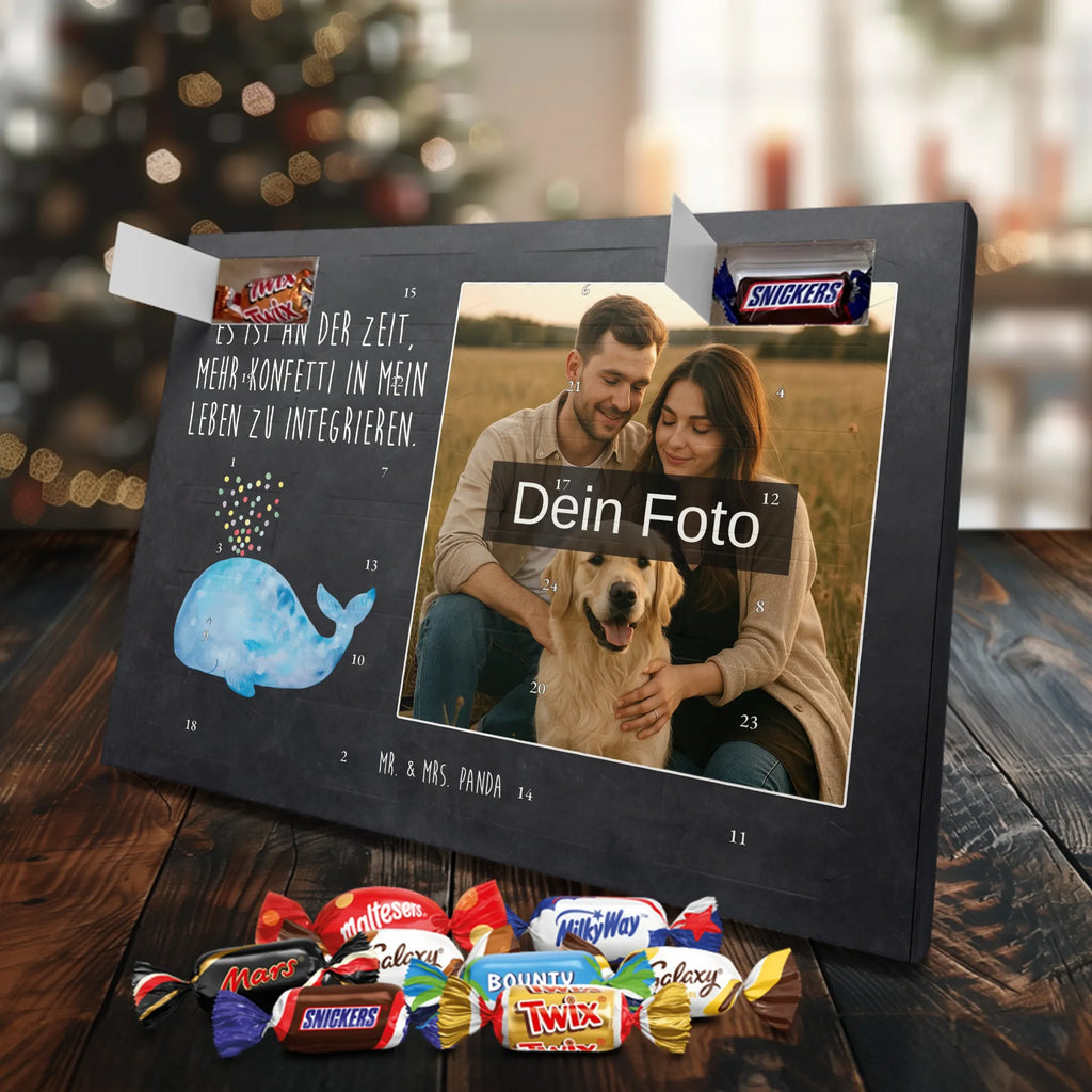 Personalisierter Schoko Foto Adventskalender Wal Konfetti Personalisierter Schoko Foto Adventskalender, Meerestiere, Urlaub, Meer, Diät, Lebensabschnitt, Abnehmen, Konfetti, Geburtstag, Wal, Neuanfang, Trennung, Motivation, Wale, Neustart