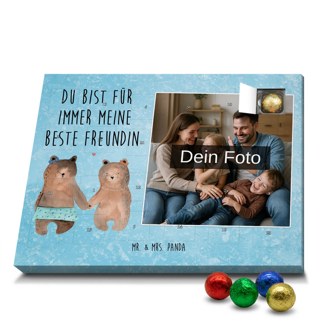  bear Girlfriend Personalisierter Schoko Foto Adventskalender, Teddybär, Teddy, Bär, Bär Freundin Beste Freund Liebe Liebesbeweis Verliebt Kumpel Kumpeliene