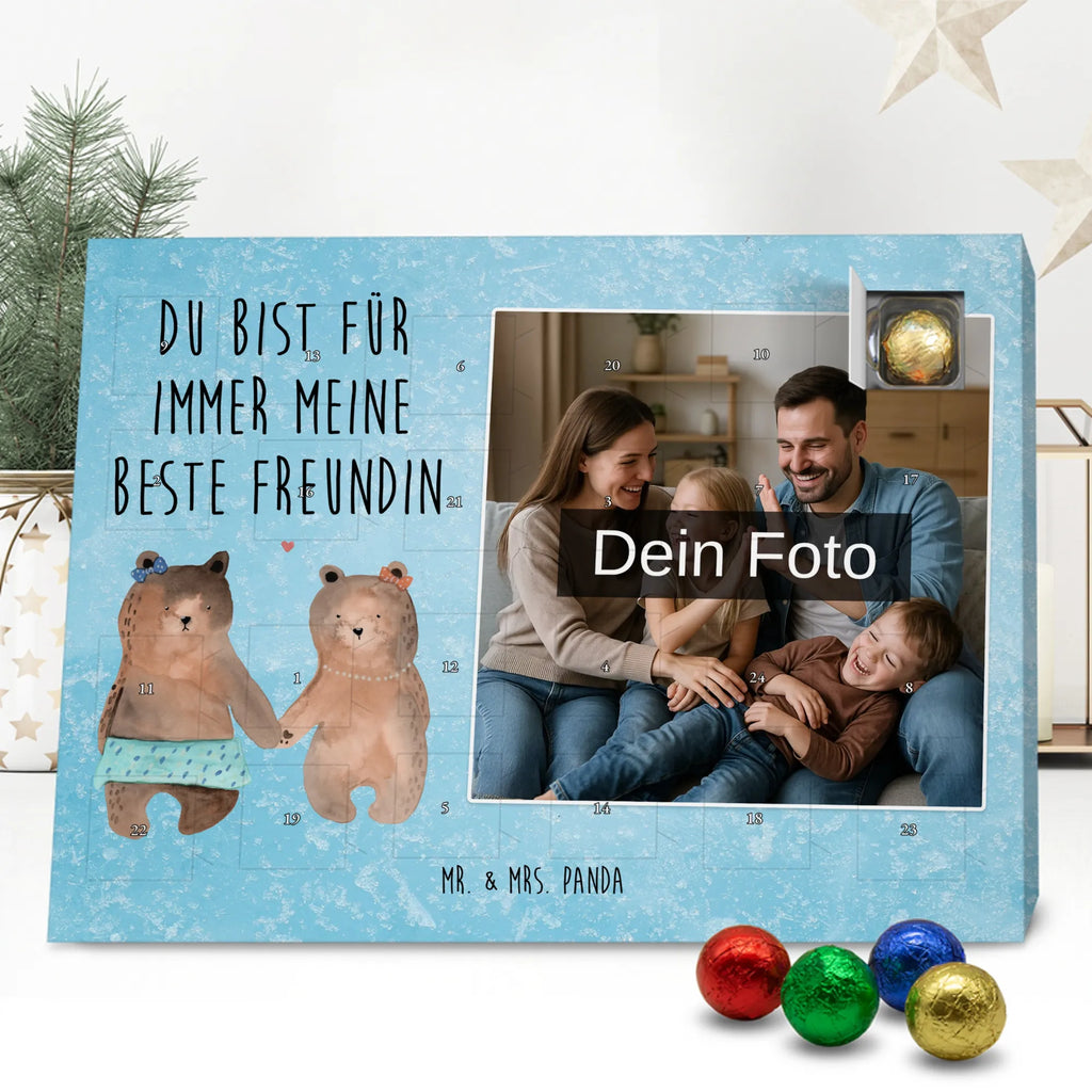  bear Girlfriend Personalisierter Schoko Foto Adventskalender, Teddybär, Teddy, Bär, Bär Freundin Beste Freund Liebe Liebesbeweis Verliebt Kumpel Kumpeliene