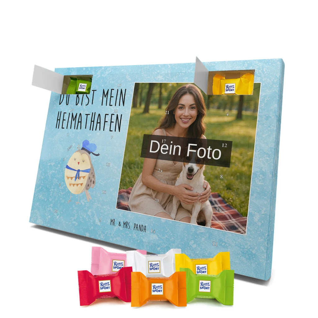 Personalisierter Schoko Foto Adventskalender Eule Matrose Personalisierter Schoko Foto Adventskalender, Eule, Ehe, Freundin, Eule Deko, Wortspiel Lustig, Seefahrer, Owl, Matrose, Hochzeitstag Geschenk, Heimathafen, Eule Spruch