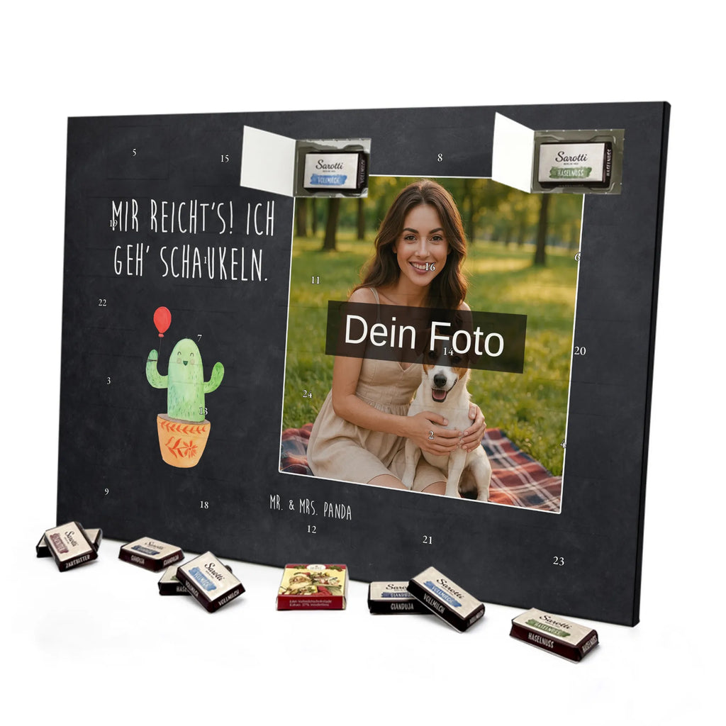  Kaktus balon Personalisierter Schoko Foto Adventskalender, Kakteen, Kaktus, Stress, Neustart, Büroalltag, Büro, Freude, Luftballon, Freund, Prüfung, Freundin, Ausbildung