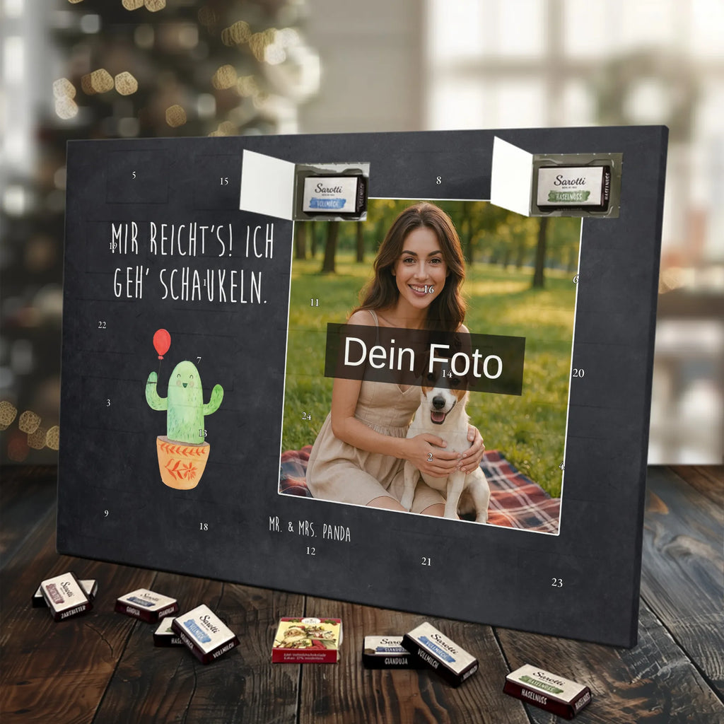  Kaktus balon Personalisierter Schoko Foto Adventskalender, Kakteen, Kaktus, Stress, Neustart, Büroalltag, Büro, Freude, Luftballon, Freund, Prüfung, Freundin, Ausbildung