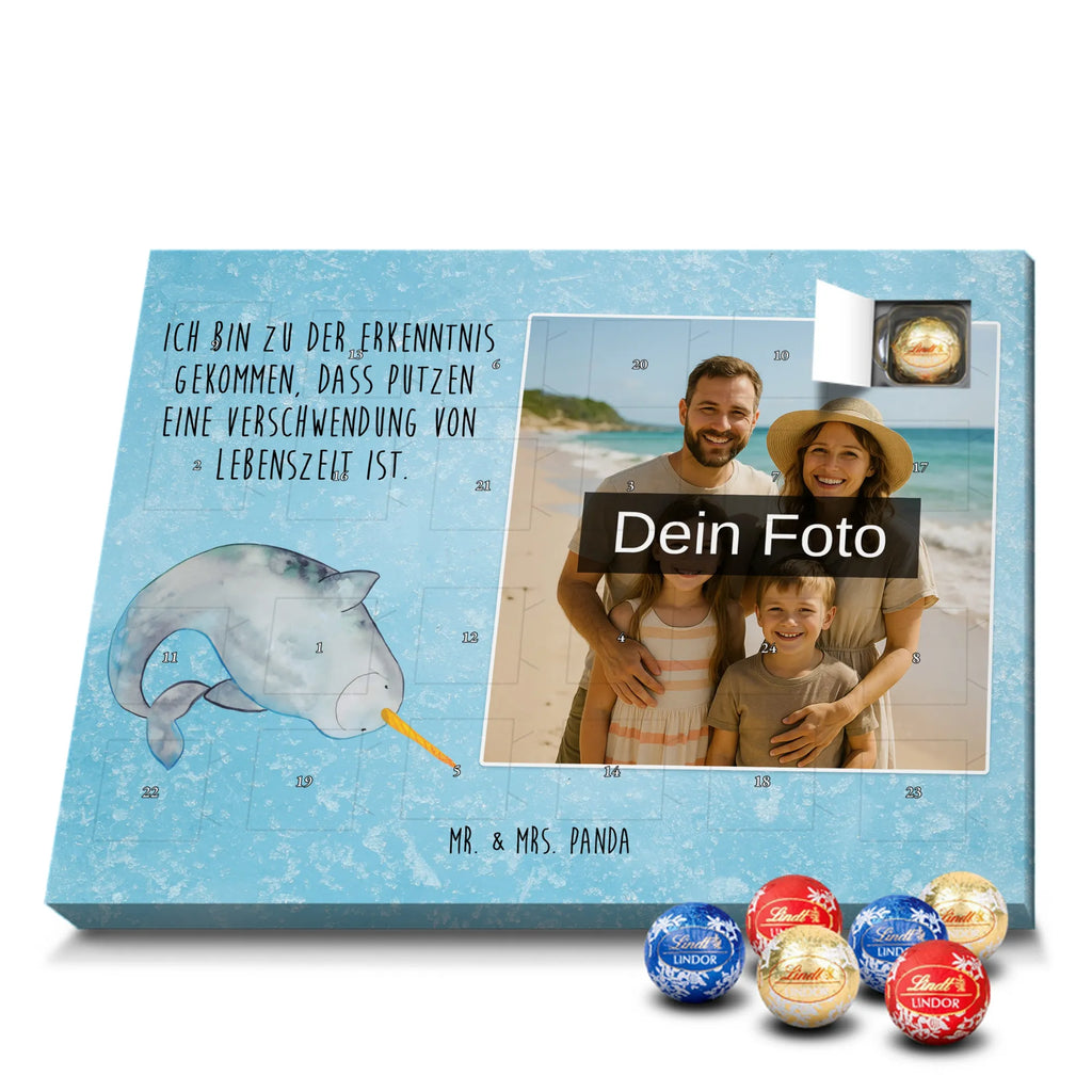 Personalisierter Schoko Foto Adventskalender Narwal Personalisierter Schoko Foto Adventskalender, Meerestiere, Urlaub, Meer, Narwal, Aufräumen, Putzen, Junggesellin, Wal, Kinderzimmer, Hausfrau