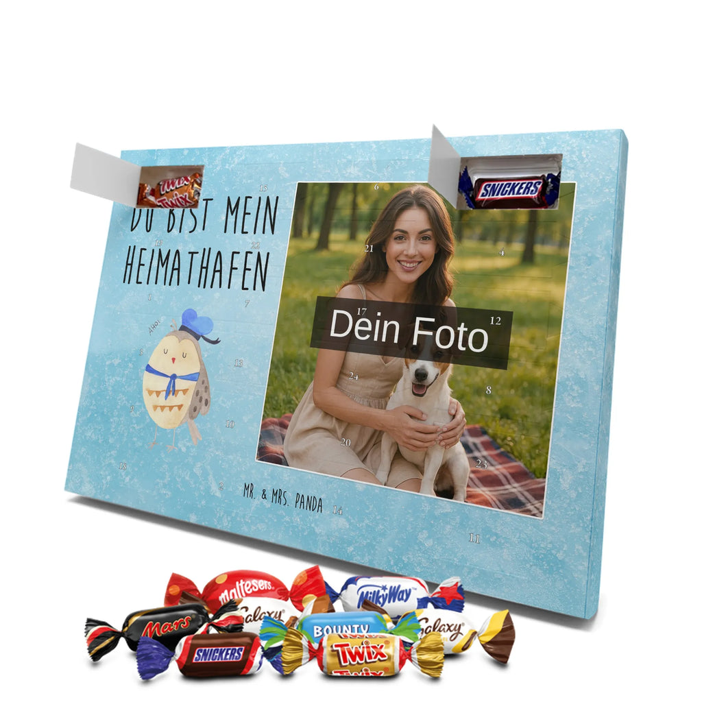 Personalisierter Schoko Foto Adventskalender Eule Matrose Personalisierter Schoko Foto Adventskalender, Eule, Ehe, Freundin, Eule Deko, Wortspiel Lustig, Seefahrer, Owl, Matrose, Hochzeitstag Geschenk, Heimathafen, Eule Spruch