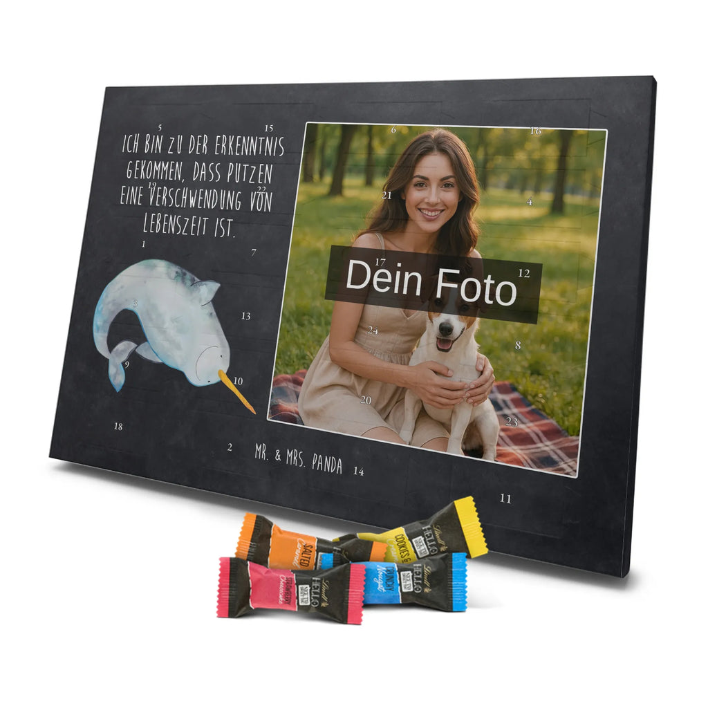 Personalisierter Schoko Foto Adventskalender Narwal Personalisierter Schoko Foto Adventskalender, Meerestiere, Urlaub, Meer, Narwal, Aufräumen, Putzen, Junggesellin, Wal, Kinderzimmer, Hausfrau