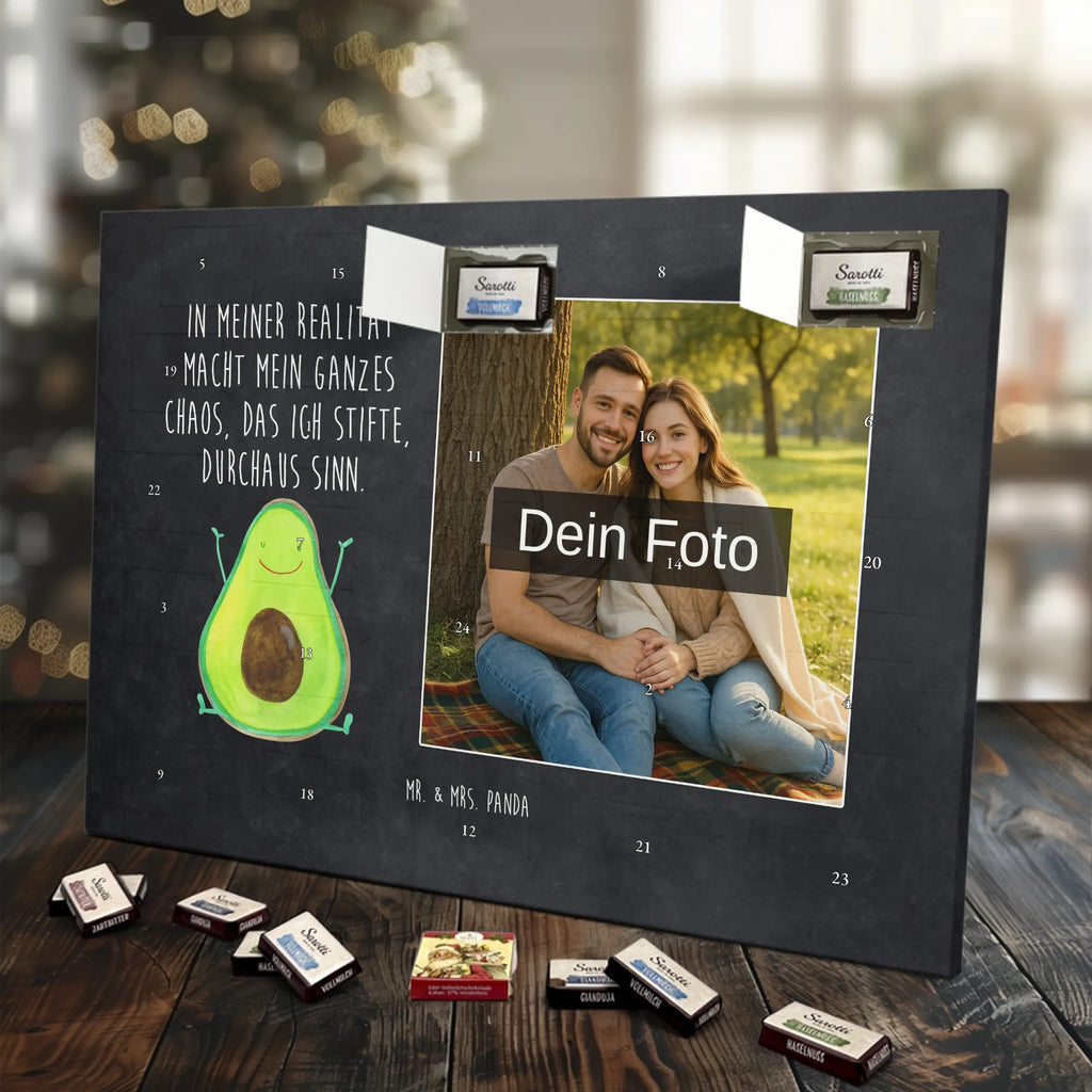  avocado Happy Personalisierter Schoko Foto Adventskalender, Gesund, Veggie, Avocado, Vegan, Chaos