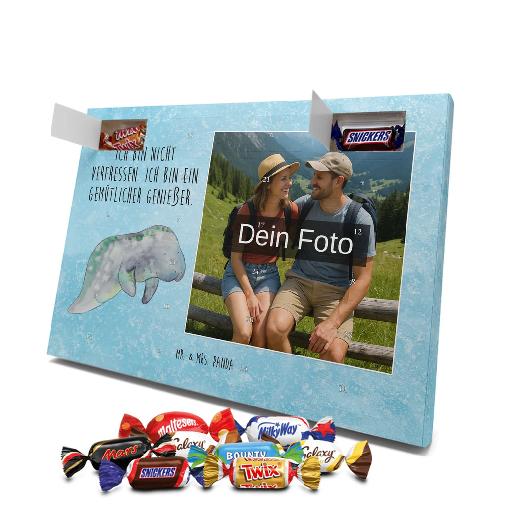 Personalisierter Schoko Foto Adventskalender Seekuh Chillen Personalisierter Schoko Foto Adventskalender, Meerestiere, Urlaub, Meer, Seekühe, Seekuh, Abnehmen, Diät, Zucker, Süßigkeiten, Diätwahn, Essen